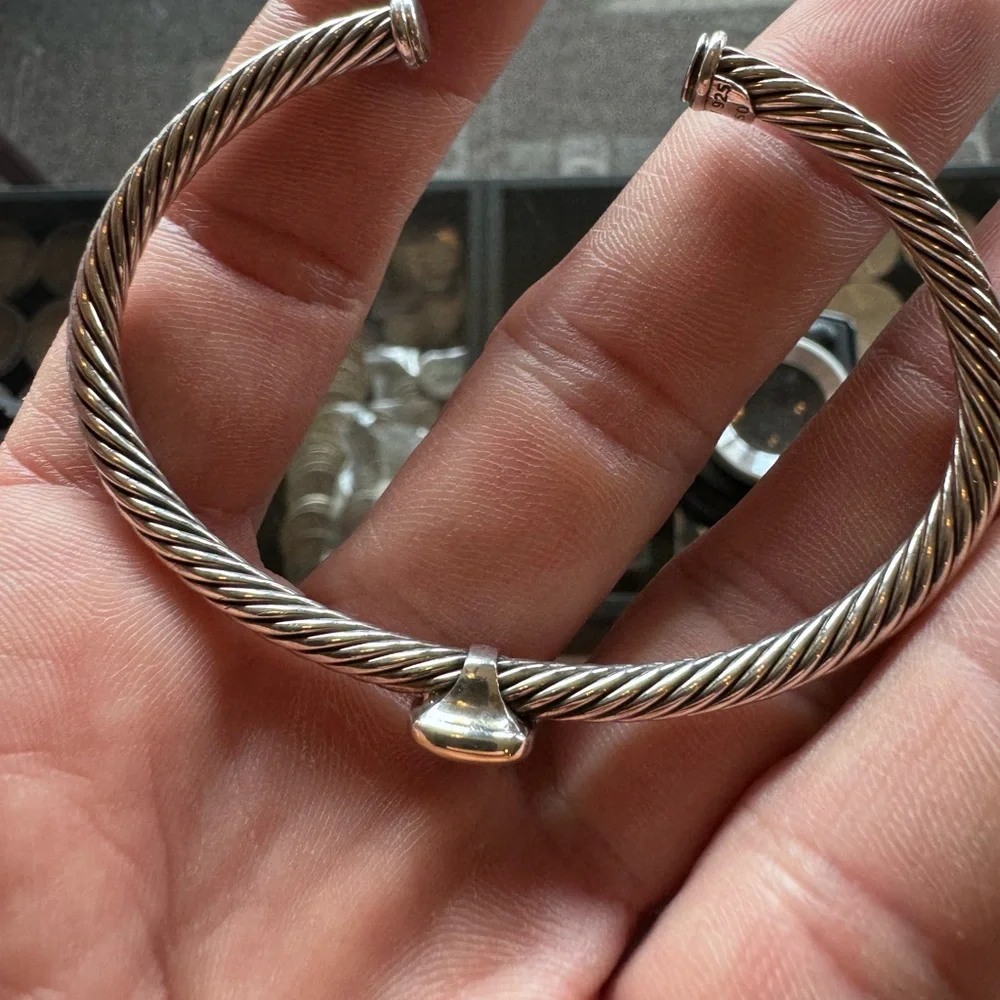 David Yurman Bracelet 18k and Sterling - Picture 7 of 9